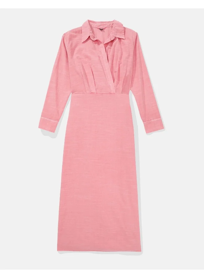 American Eagle Cotton Shirred Dress