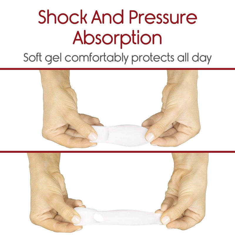 Ditya Enterprise Gel Bunion Guard, Corrector, Toe Spreader (One Pair) Pain Relief from. Two Finger Toe Separator Hallux Valgus- Crooked Toes, Pressure, corrector, Straighten toe structure. - Image 2