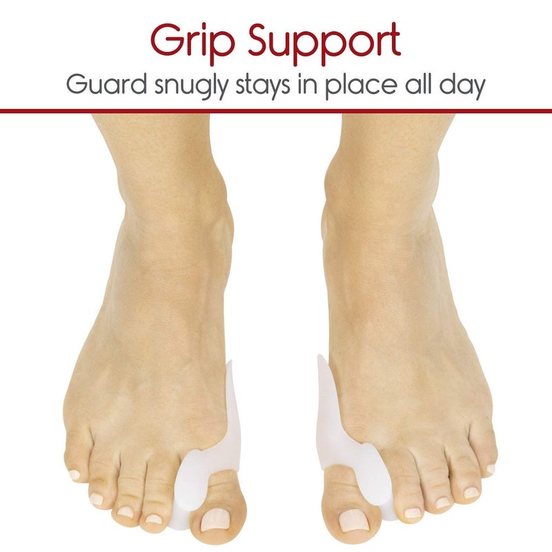 Ditya Enterprise Gel Bunion Guard, Corrector, Toe Spreader (One Pair) Pain Relief from. Two Finger Toe Separator Hallux Valgus- Crooked Toes, Pressure, corrector, Straighten toe structure. - Image 1