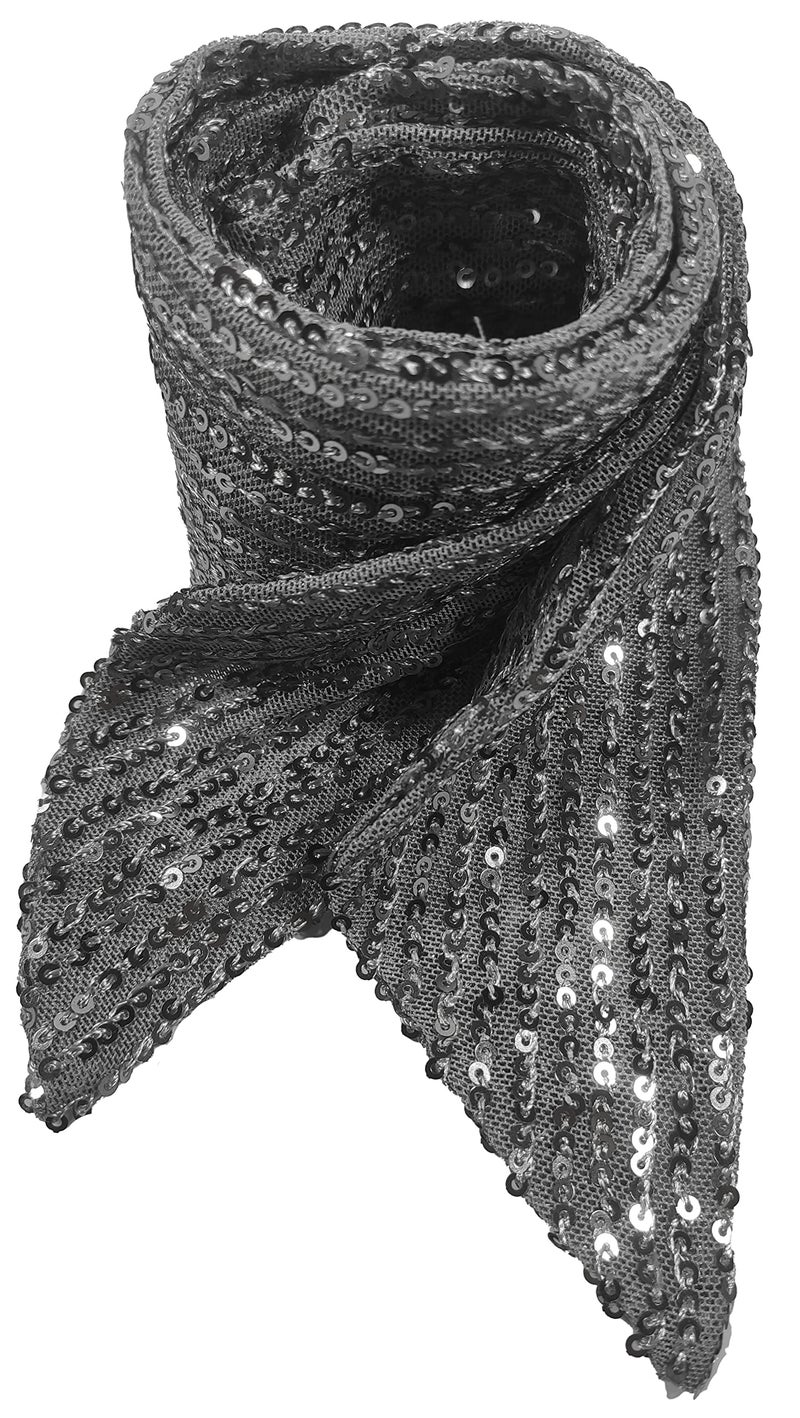 HiParty HI-party Small scarf with fashionable sequins for decoration (Silver), General size - Image 1
