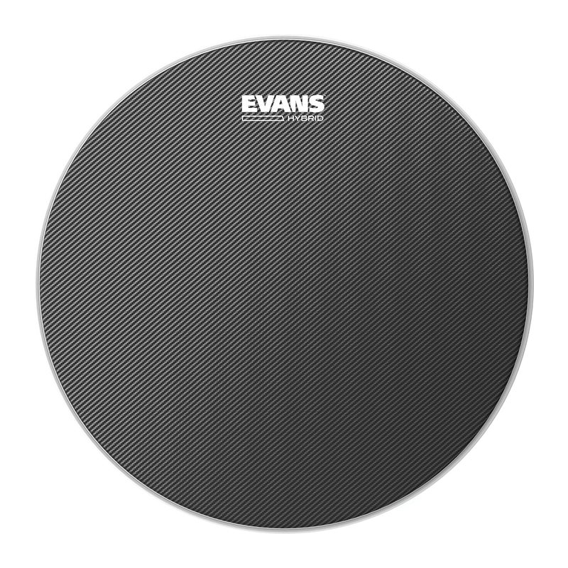 EVANS رأس الطبل الهجين من إيفانز - رأس طبل سنير هجين - للحساسية، النطاق الديناميكي - يعزز الإسقاط، المتانة - رمادي، 14 بوصة - Image 1