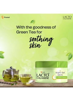 Lacto Calamine Green Tea Night Gel Moisturizer For Women | 50G X Pack Of 1 | Night Cream For Oily Skin With Niacinamide & Glycolic Acid | Overnight Hydration | Sulphate & Paraben Free  - Image 5