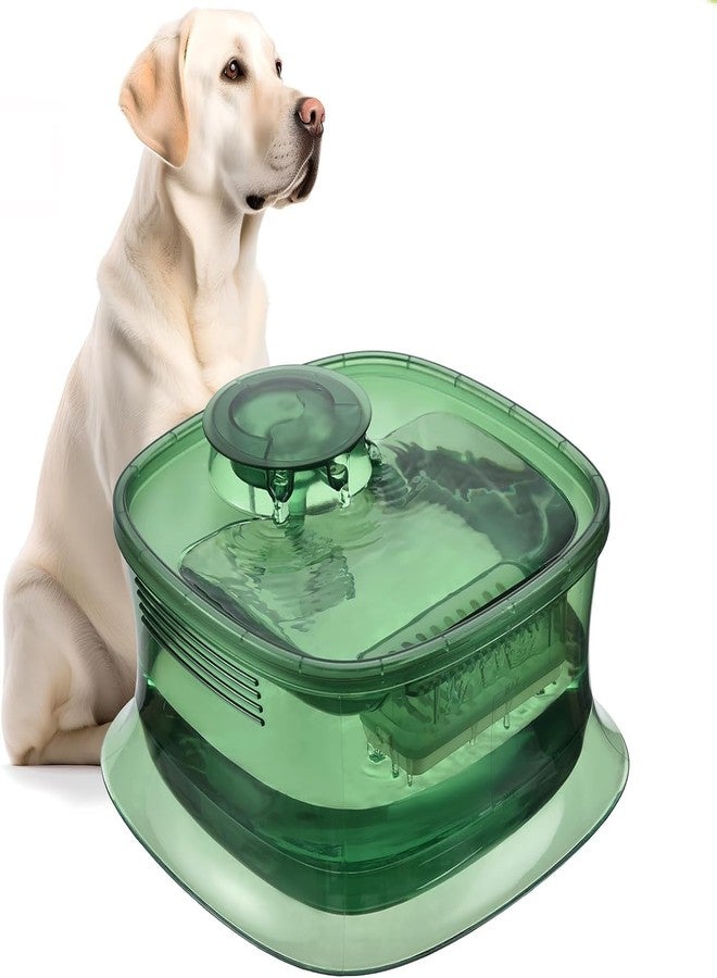 Delavala Dog Water Fountain, 135oz/4L Ultra Quiet Pet Water Dispenser with Smart Pump and Replacement Filters, Automatic Pet Water Fountain for Dogs, Cats & Other Pets (Green) - Image 1
