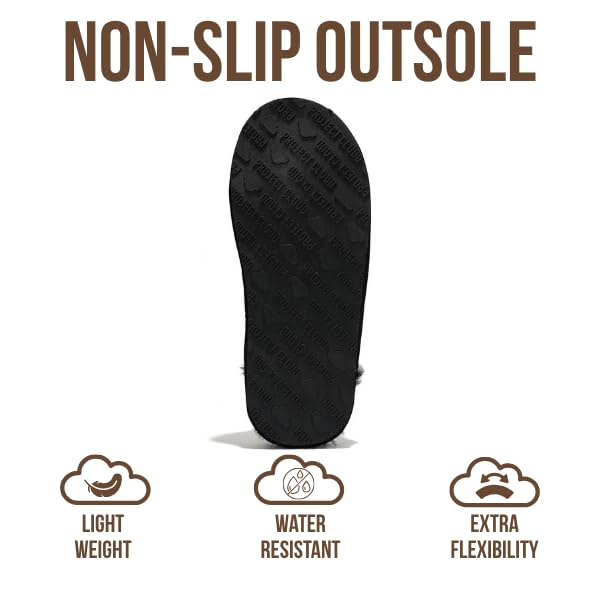 Project Cloud Mens Slippers 100% Genuine Leather with Ultra Soft Memory Foam Insole Scuff House Slippers for Men - Lightweight and Non-Slip Cozy Men Footwear(Colin, BLK, 9) - Image 4