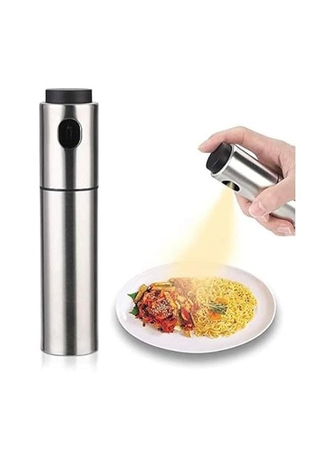 Stainless Steel Oil Sprayer 100ml - Precise and Easy Distribution of Oil and Vinegar, Perfect for Improving Your Cooking and Preparation Experience in Kitchen