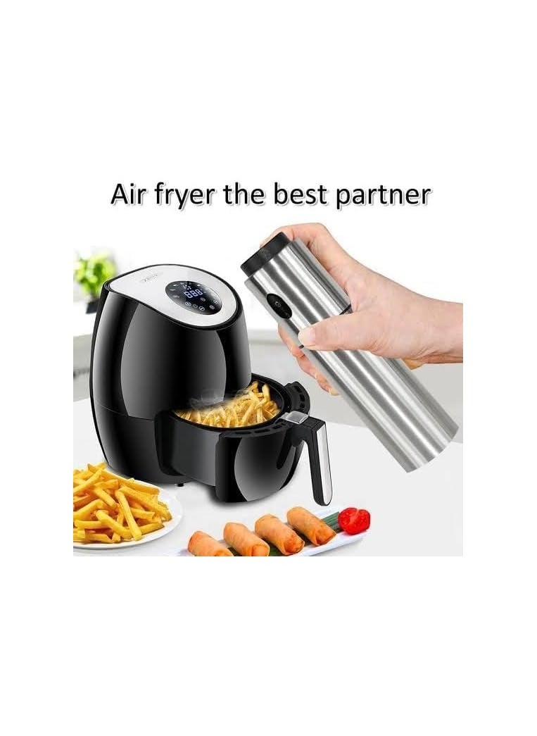 Stainless Steel Oil Sprayer 100ml - Precise and Easy Distribution of Oil and Vinegar, Perfect for Improving Your Cooking and Preparation Experience in Kitchen