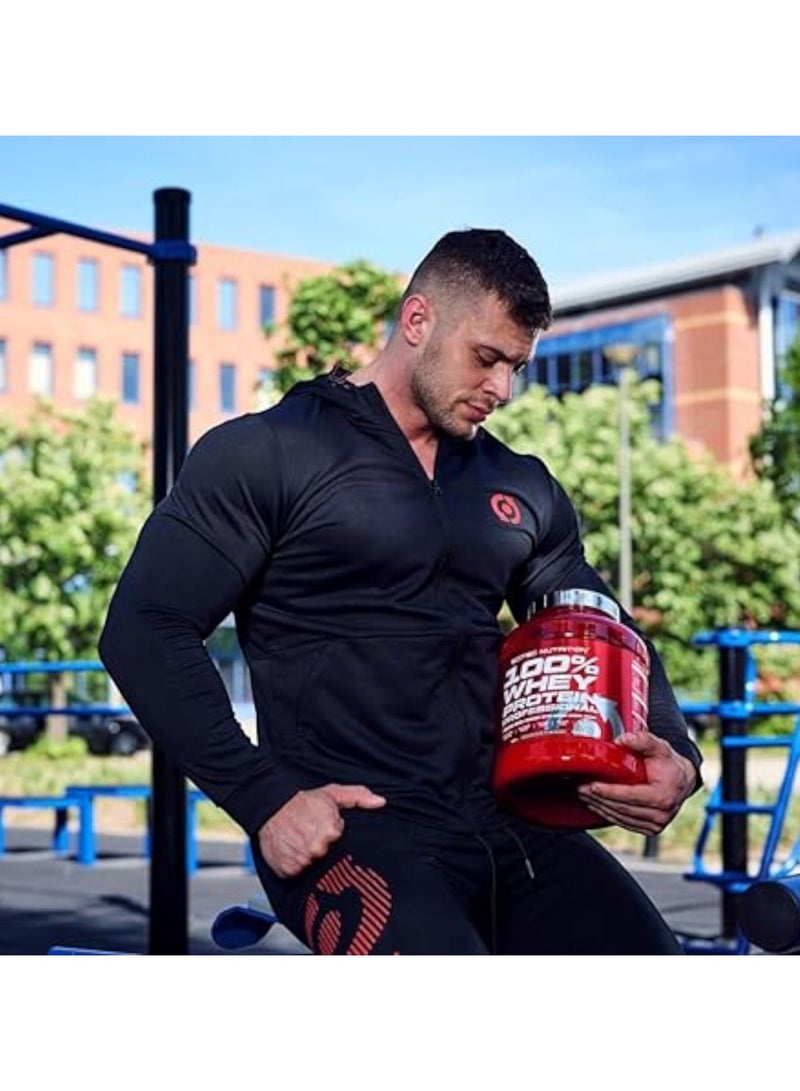 SCITEC NUTRITION مسحوق بروتين مصل اللبن 100% بروفيشينال بنكهة قهوة مثلجة مع أحماض أمينية مضافة، 78 حصة - Image 2