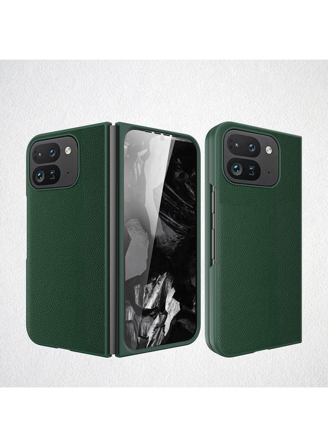 S-TOP Case For Google Pixel 9 Pro Fold Litchi Texture Leather PC Shockproof Phone Case - Image 1