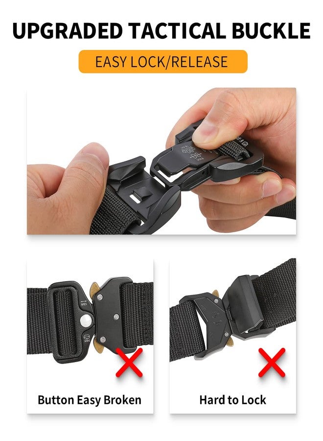 FAIRWIN Men Belt,Quick Release Tactical Belt, Military Work Stretch Nylon Web Belt for Men - Image 3