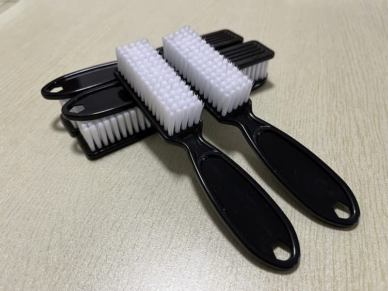 SQULIGT 6Pcs Handle Grip Nail Brush, Hand Fingernail Cleaner Brush Manicure Tools Scrub Cleaning Brushes for Toes and Nails (Black) - Image 5