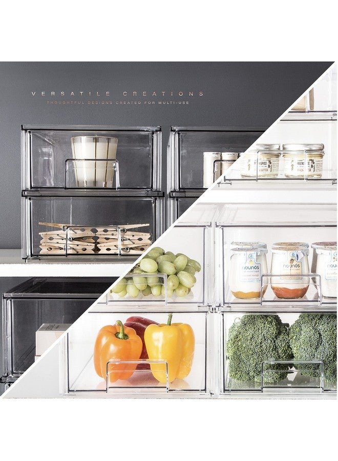 BINO | Stackable Storage Drawers, Large - Clear | THE CRATE COLLECTION | Storage Bins With Drawers | Bathroom Organizers | Under Sink Organizer | Vanity Cabinet Home Organization - Image 3