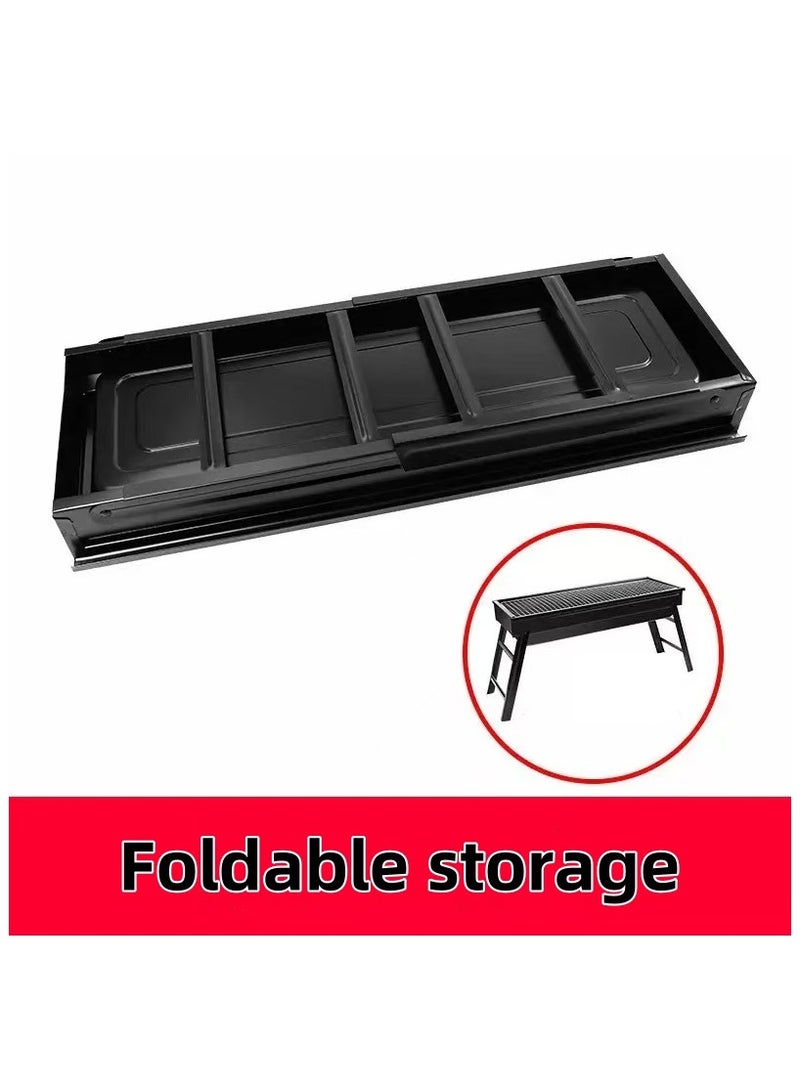 Barbecue grill outdoor barbecue grill household barbecue grill foldable portable simple camping barbecue grill - Image 2