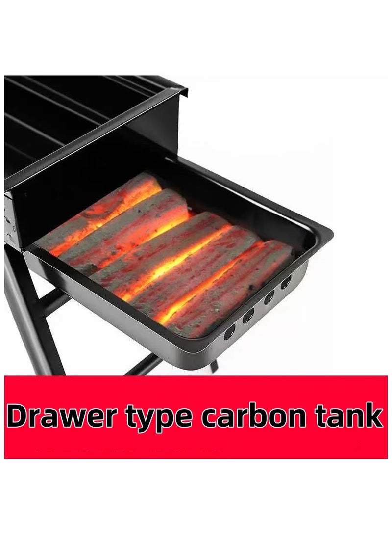 Barbecue grill outdoor barbecue grill household barbecue grill foldable portable simple camping barbecue grill - Image 3