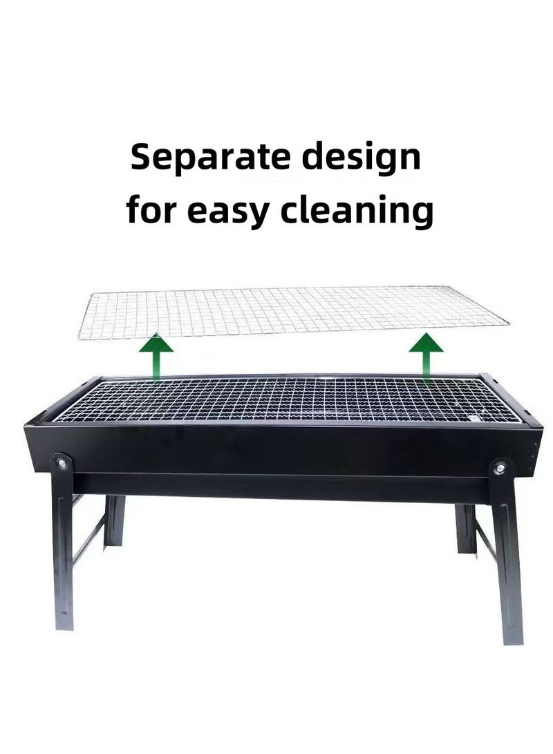 Barbecue grill outdoor barbecue grill household barbecue grill foldable portable simple camping barbecue grill - Image 4