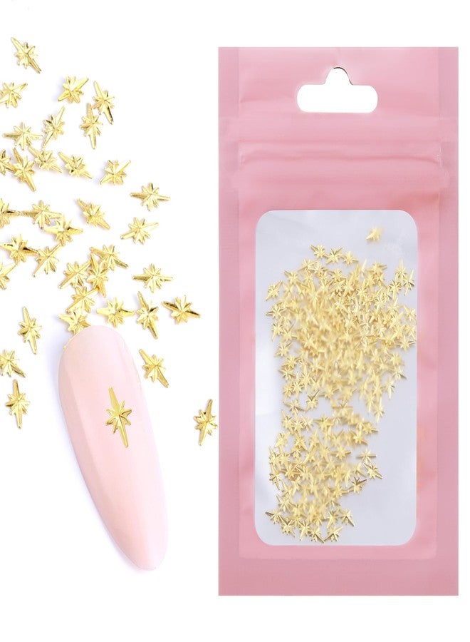 EupHHonycs 200 PCS Star Nail Charms, Gold Cross Nail Charms Star Nail Charms, Mini Art Charms 3D Alloy Nail Art Charms Nails Supplies Gold DIY Nail Art Decoration Accessories - Image 1