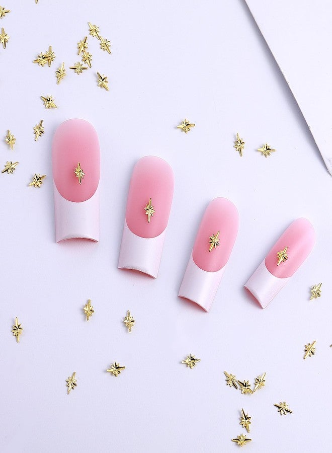 EupHHonycs 200 PCS Star Nail Charms, Gold Cross Nail Charms Star Nail Charms, Mini Art Charms 3D Alloy Nail Art Charms Nails Supplies Gold DIY Nail Art Decoration Accessories - Image 4