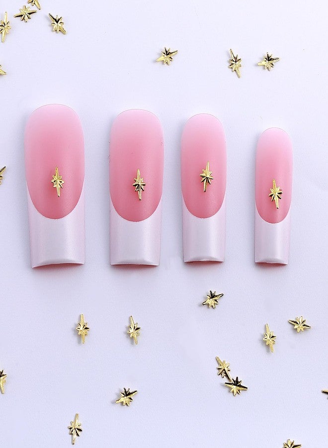 EupHHonycs 200 PCS Star Nail Charms, Gold Cross Nail Charms Star Nail Charms, Mini Art Charms 3D Alloy Nail Art Charms Nails Supplies Gold DIY Nail Art Decoration Accessories - Image 5