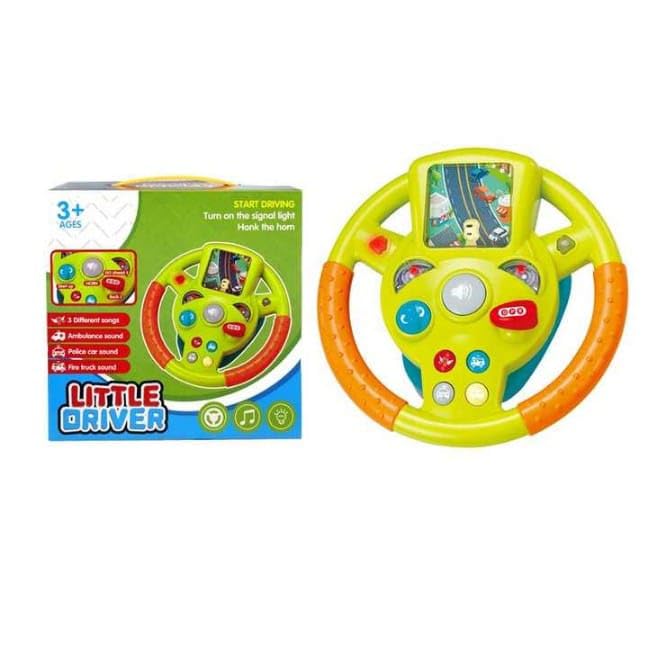 DIPDEY Little Driver Steering Wheel Toy with Music, Games & Vehicle Sounds - Image 1