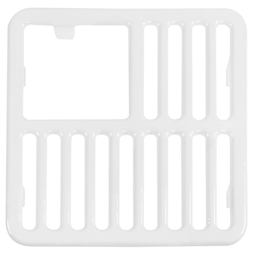 GSW Cast Iron Porcelain Floor Sink Top Grate with Ceramic Surface FS-T3/4, 9-⅜” x 9-⅜” x 1-¼” - Perfect for Restaurant, Bar, Buffet (¾ Size) - Image 1
