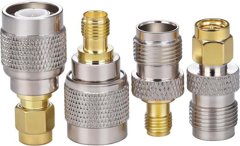 TUOLNK 4PCS SMA to TNC Coax Adapter, SMA TNC Coaxial Connector Kit SMA Male/Female to TNC Male/Female Cable Gender Changers for Radio, LTE Antenna Router etc - Image 3