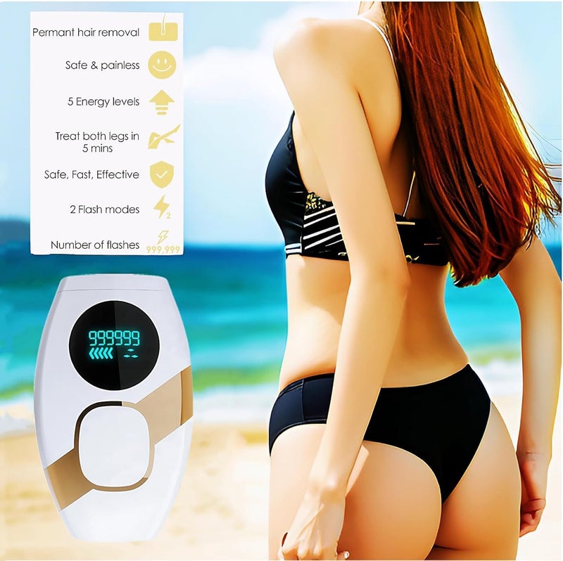 PERDANT IPL Hair Removal Handset for Women & Men – Painless Laser Hair Remover Machine for Permanent Hair Reduction on Face, Bikini, Underarms, Legs & Pubic Area – At-Home Epilator Device - Image 4