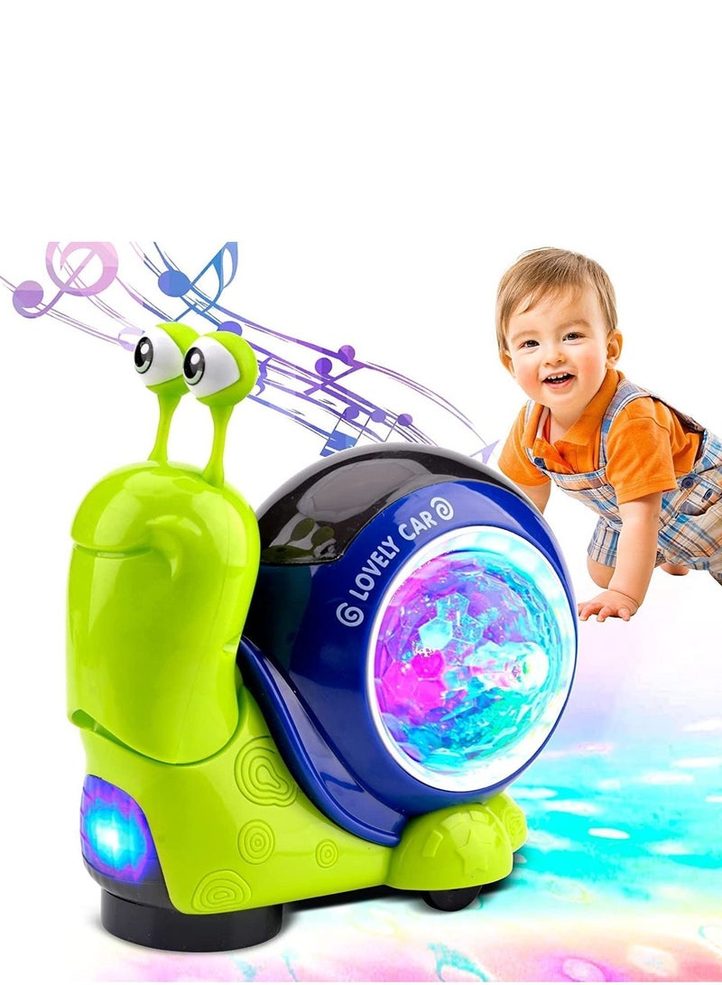 Y&D Crawling Baby Toy, Babies Dancing Early Learning Educational Toys, Interactive Musical Light up Automatically Avoid Obstacles, for Babies, Toddlers, Kids - Image 1