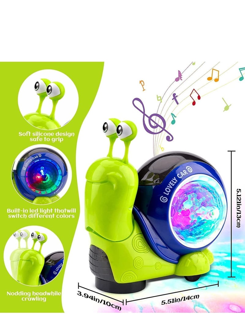Y&D Crawling Baby Toy, Babies Dancing Early Learning Educational Toys, Interactive Musical Light up Automatically Avoid Obstacles, for Babies, Toddlers, Kids - Image 2