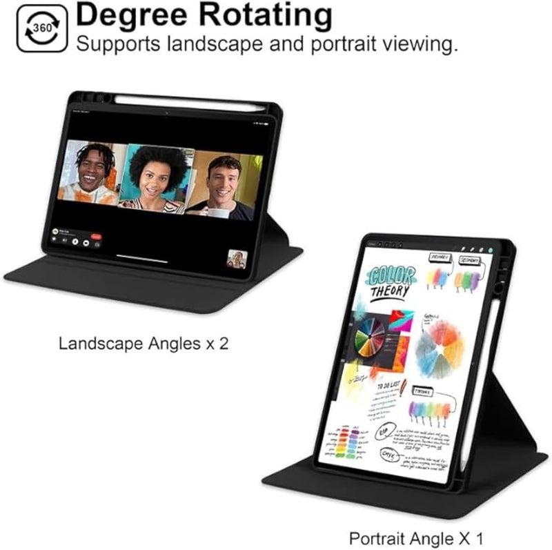 Vurtboly Hybrid Case Compatible with Huawei Matepad SE 11inch 2024 Cover, Clear Acrylic Multi-Angle Hard PC Case with Pen Holder Protective Stand Cover Compatible with Huawei Matepad SE 11" 2024 - Image 2