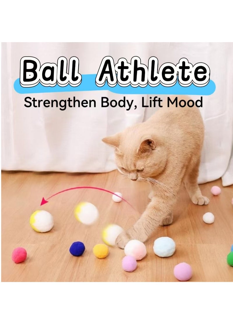 Cat Toy Set Kitten Toys Cat Ball Interactive Cat Toy Ball For Medium Sized Cats And Small Kitten - Image 1