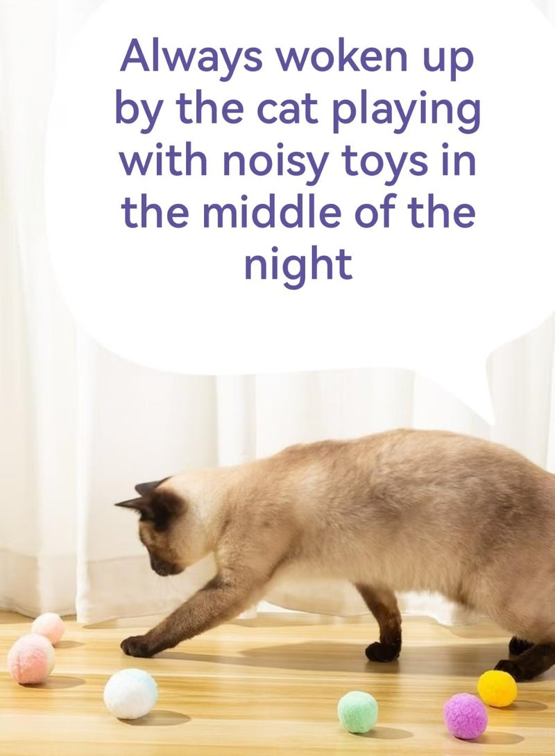 Cat Toy Set Kitten Toys Cat Ball Interactive Cat Toy Ball For Medium Sized Cats And Small Kitten - Image 4