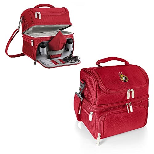 PICNIC TIME NHL Ottawa Senators Pranzo Lunch Bag Insulated Lunch Box with Picnic Set Lunch Cooler Bag - Image 3