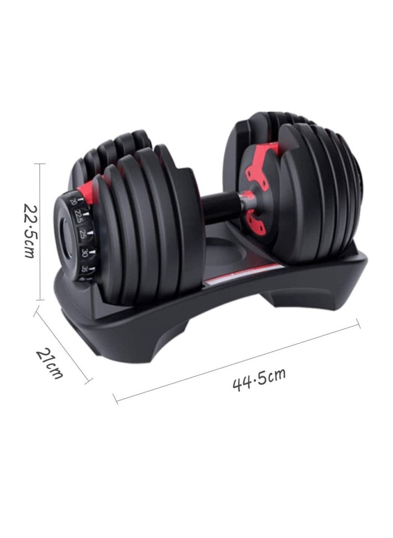 Generic Adjustable Double Dumbbell, Professional Comprehensive Training Equipment for Home Gym, Non-Slip Handle, Rust-Resistant  - Image 2