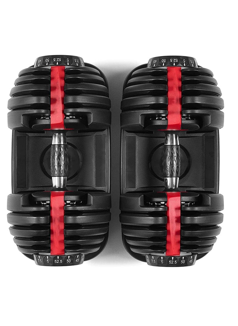 Adjustable Double Dumbbell, Professional Comprehensive Training Equipment for Home Gym, Non-Slip Handle, Rust-Resistant