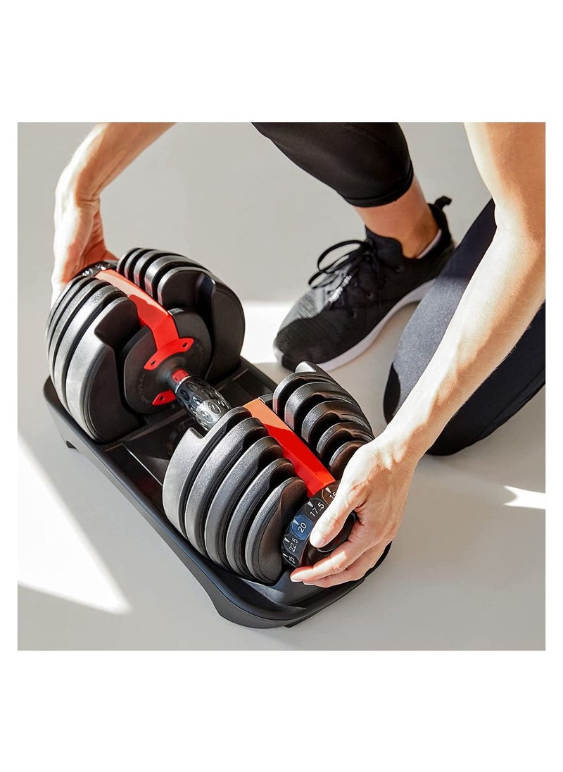 Adjustable Double Dumbbell, Professional Comprehensive Training Equipment for Home Gym, Non-Slip Handle, Rust-Resistant