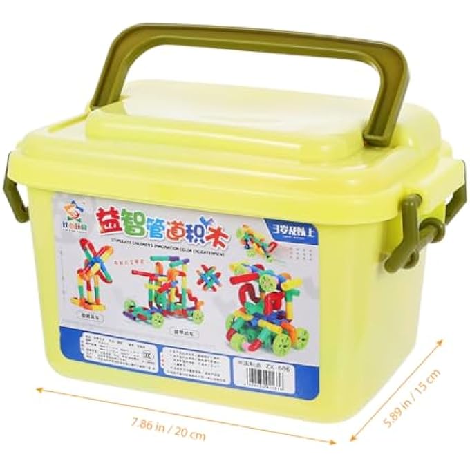 1 SET/ 88PCS PIPE TUBE TOY PLASTIC WATER PIPE BUILDING BLOCKS STEM TUBE LOCKS CONSTRUCTION KIT KIDS SENSORY TOYS EDUCATIONAL TOY - Image 4