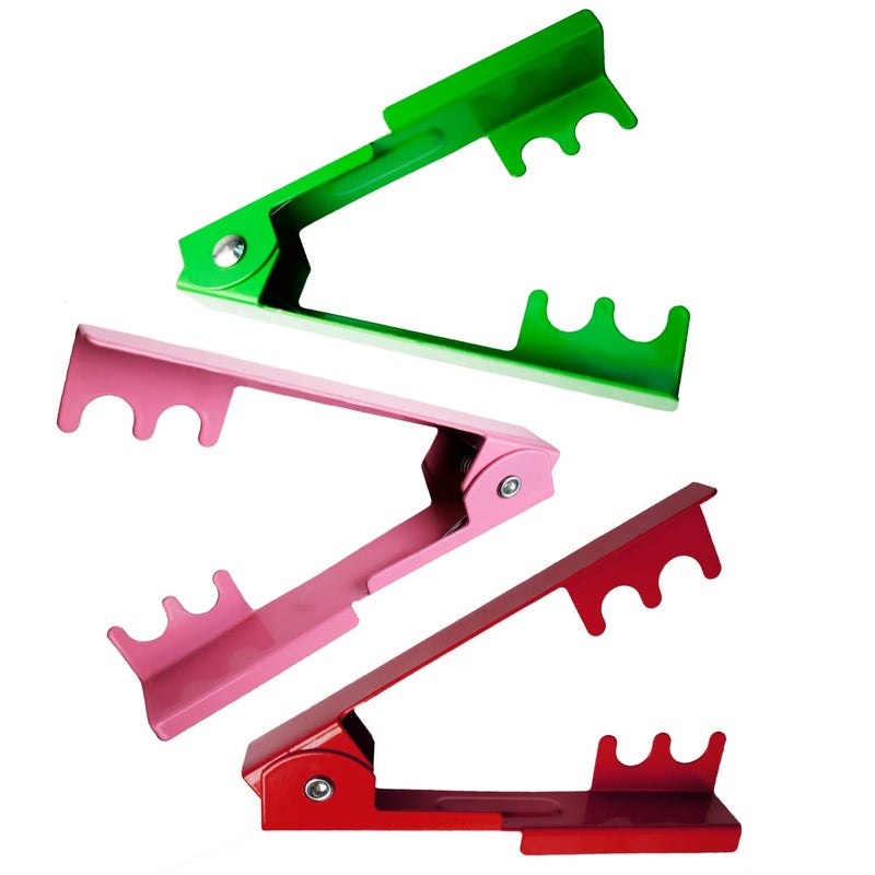 BEADNOVA Rose Thorn Stripping Tool - Thorn Remover Metal Stripper for Floral DIY and Gardening (3pcs, Red, Green and Pink) - Image 1