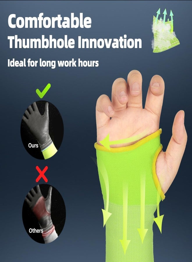 Schwer 2 Pairs ANSI A6 Cut Resistant Sleeves, 18 inch Protective Arm Sleeves with Thumb Hole for Arm Work Protection, Arm Guards for Gardening, Cutting Metal, Repairing, Kitchen, Pet Grooming - Image 5