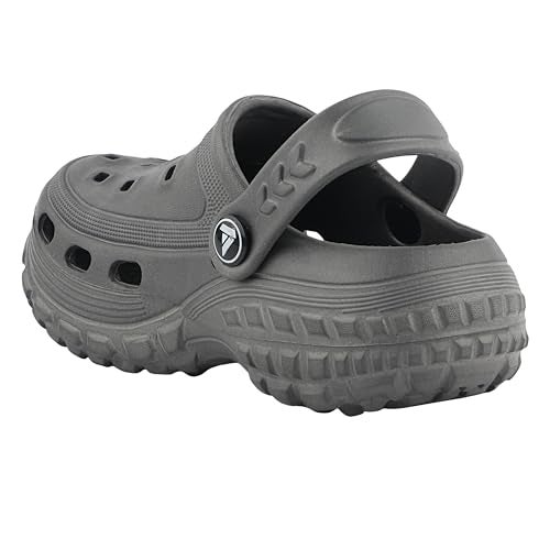 FUEL Clogs for Kids, Dailywear Comfortable, Lightweight Anti Skid Clogs Slipper for 4-10 Years Boys/Girls/Toddler (Poddle-Grey) - Image 3