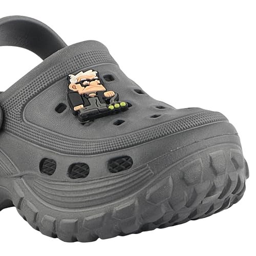 FUEL Clogs for Kids, Dailywear Comfortable, Lightweight Anti Skid Clogs Slipper for 4-10 Years Boys/Girls/Toddler (Poddle-Grey) - Image 4