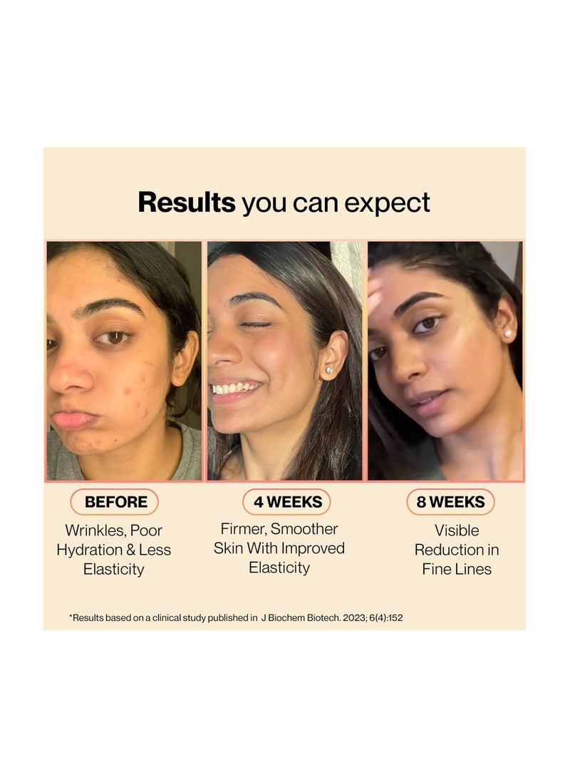 SETU Setu Skin: Youthful Marine Collagen Powder (210g) | Collagen Supplements for Women & Men | Hydrolyzed Type 1 & 3 Collagen for Healthy Skin, Hair & Nails | Peach Mango Flavor  - Image 5