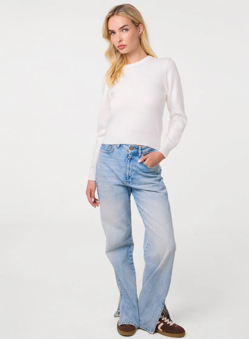 Pink Vanilla  Long Sleeve Knitted Jumper for Women | Best Price UAE