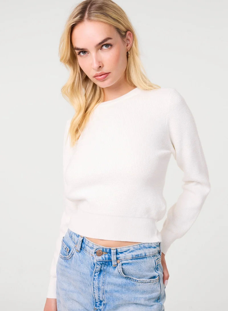 Pink Vanilla  Long Sleeve Knitted Jumper for Women | Best Price UAE