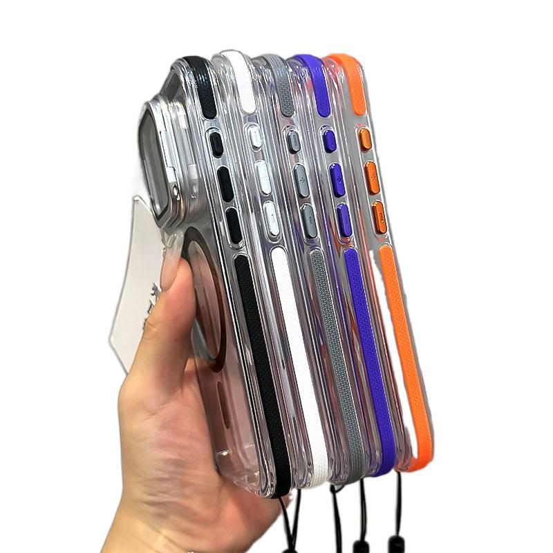غطاء MagSafe | حماية من السقوط | حامل قائم | برتقالي | مقاوم للصدمات لـ iPhone 14 / 14 Plus / 14 Pro / 14 Pro Max - Image 4