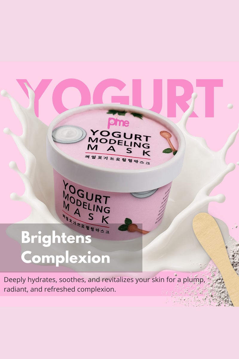 pime Yogurt Infused Collagen Modeling Mask – 3x25g Peel-Off Korean Face Masks for Anti-Aging, Hydration & Skin Brightening - Image 3