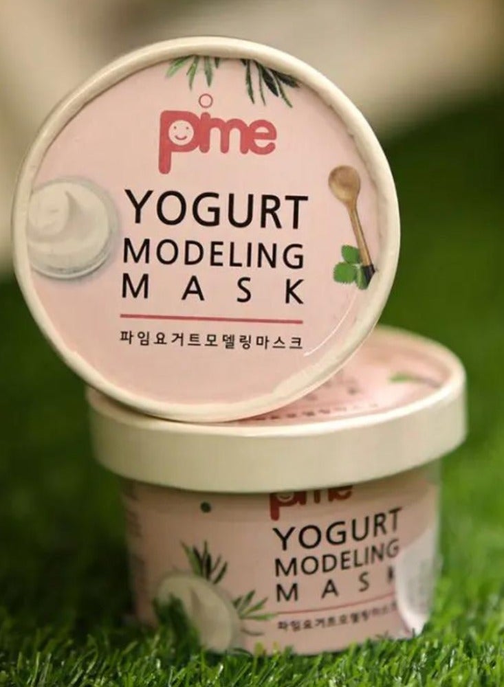 pime Yogurt Infused Collagen Modeling Mask – 3x25g Peel-Off Korean Face Masks for Anti-Aging, Hydration & Skin Brightening - Image 4