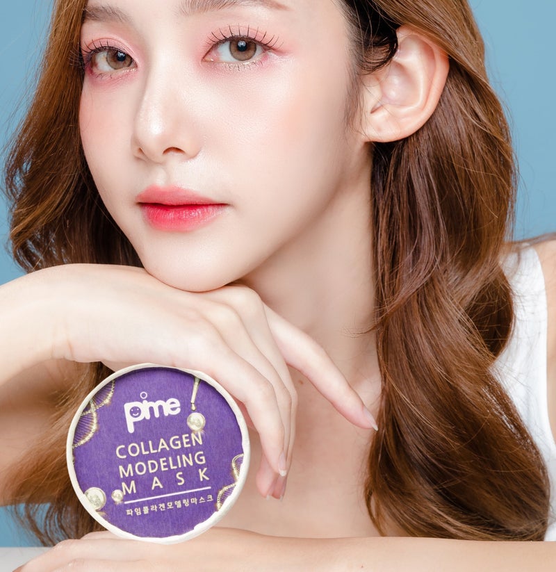 pime Yogurt Infused Collagen Modeling Mask – 3x25g Peel-Off Korean Face Masks for Anti-Aging, Hydration & Skin Brightening - Image 2