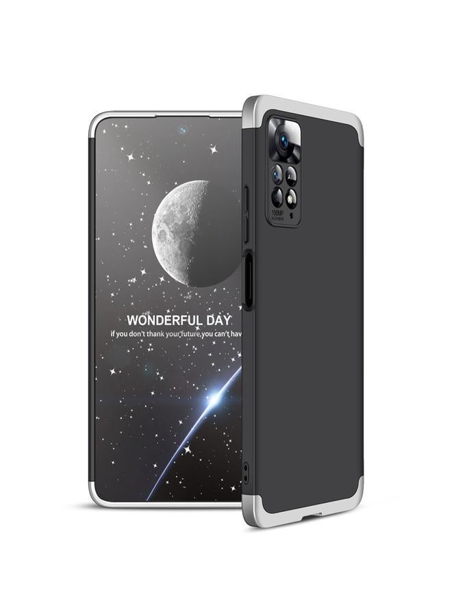 حافظة لهاتف شاومي ريدمي نوت 11 برو 4G / 5G العالمية ثلاث مراحل تجميع تغطية كاملة حافظة PC