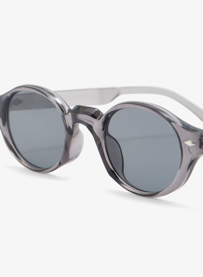 Seventy Five Retro Oval Acetate Sunglasses - Image 3