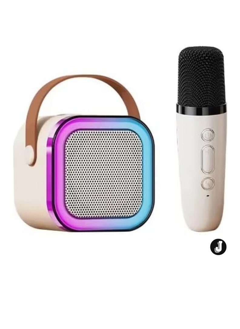 JAJEEK "Mini Bluetooth Karaoke Machine for Kids – Wireless Microphone & LED Lights" - Image 1