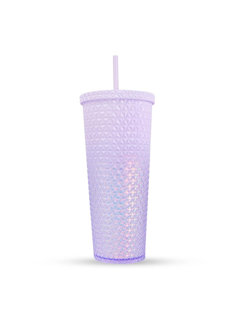 Hamster London - HAMSTER LONDON Holo Sipper Bottle - Purple | Stylish & Holographic Design | Portable, Durable, and Spill-Proof | 800ml Capacity for School, Office, Travel, and Gym - Image 1